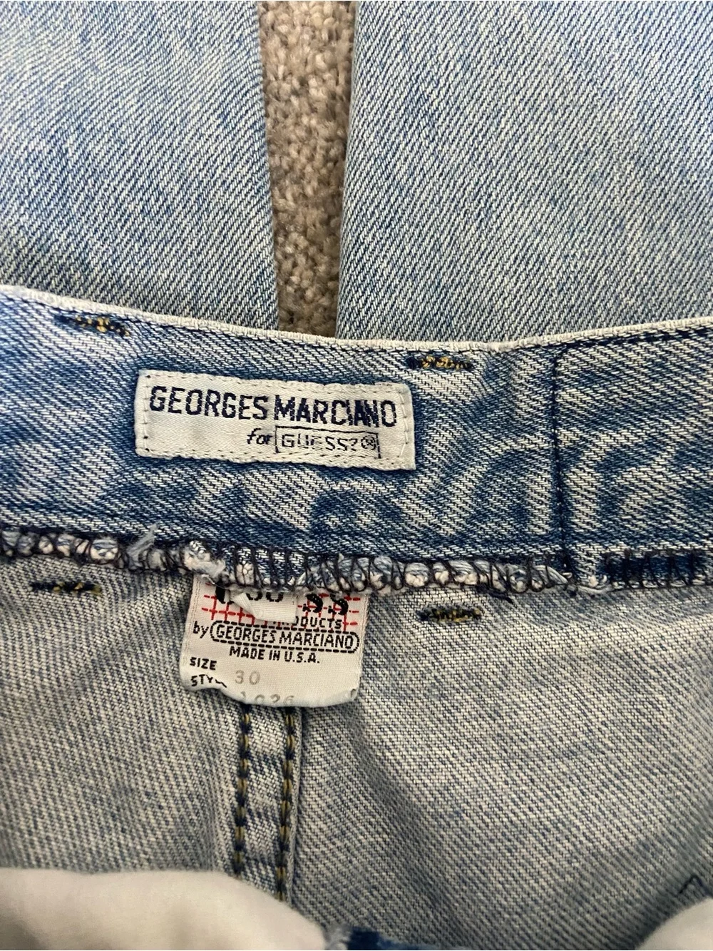 Vintage 80s/90s Guess High Waisted Cargo Skater Jeans